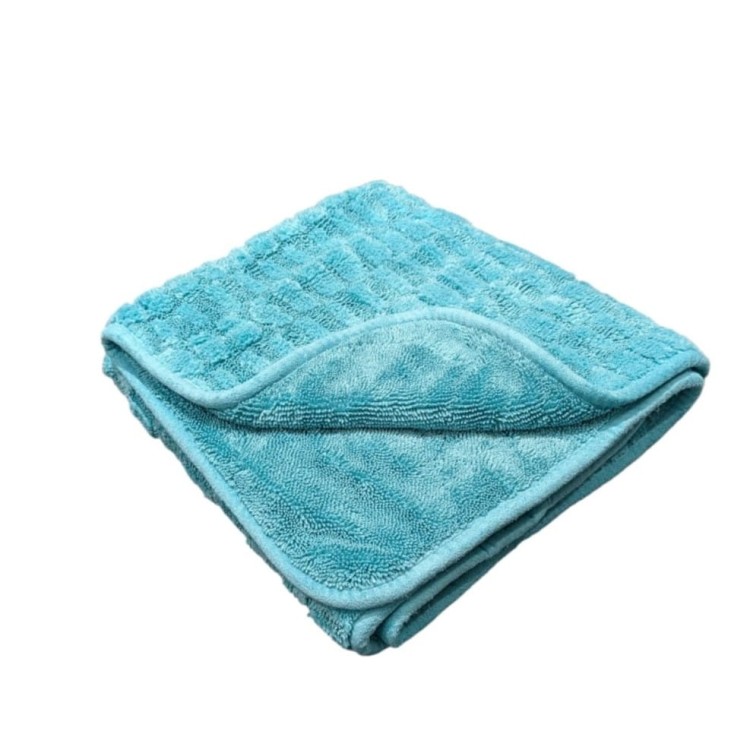 Zerda checker ręcznik 50x75cm 950gsm turkusowy