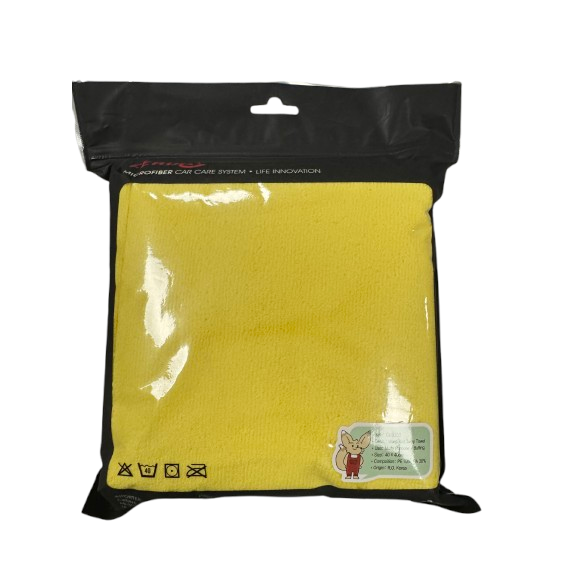 ZERDA Mikrofibra Edgeless 300GSM 40x40 Yellow 6szt - wysokiej jakości ściereczki do detailingu