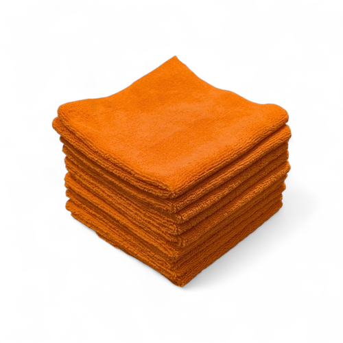 KAJA Mikrofibra Bezszwowa 40X40cm 300GSM Pomarańczowa - zestaw 10 sztuk