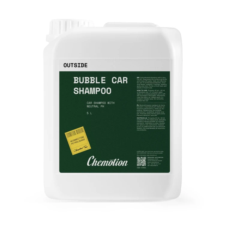 Chemotion Bubble Car Shampoo 5L - Neutralny szampon do mycia samochodu