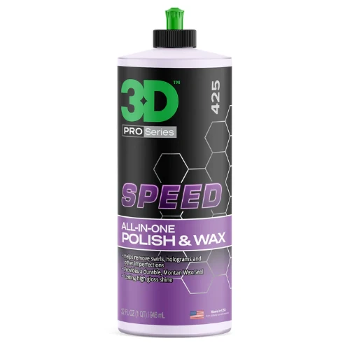 3D SPEED to najwyższej jakości wosk samochodowy i środek polerujący w jednej butelce