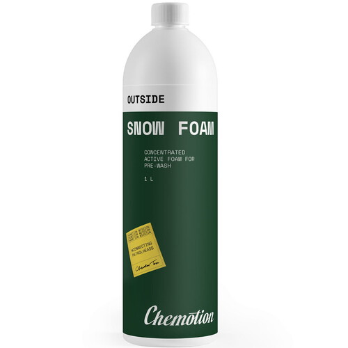 Butelka Chemotion Snow Foam 1L - aktywna piana do wstępnego mycia auta