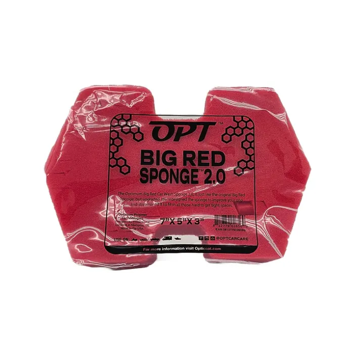 Optimum Big Red Sponge 2.0 gąbka do mycia samochodu KF Detailing Store