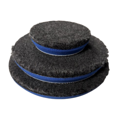 CarDna Kosa Futro Black/Blue Mocna 125MM - futro polerskie hybrydowe mocno tnące