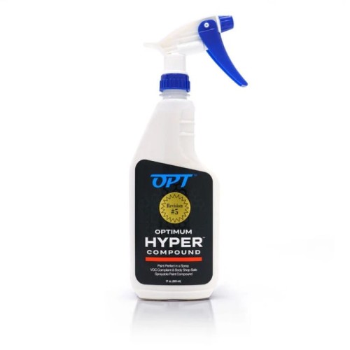 Optimum Hyper Compound to zaawansowana technologicznie, mocno tnąca pasta polerska w sprayu, stworzona do szybkiej i skutecznej korekty lakieru samochodowego.