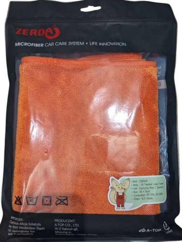 Zerda Twist Loop 1l Recznik 500GSM 50x75 Orange - Bardzo Delikatny