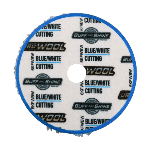 Buff and Shine Futro Blue/yellow mocne 150mm - futro polerskie do mocnego cięcia