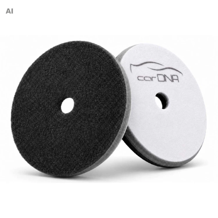 CarDna Kosa Futro Black/Grey Mocna 150MM - hybrydowe futro polerskie do ekstremalnej korekty