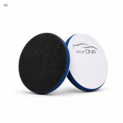 CarDna Kosa Futro Black/Blue Mocna 75MM 2 szt - hybrydowe futro polerskie do ekstremalnej korekty