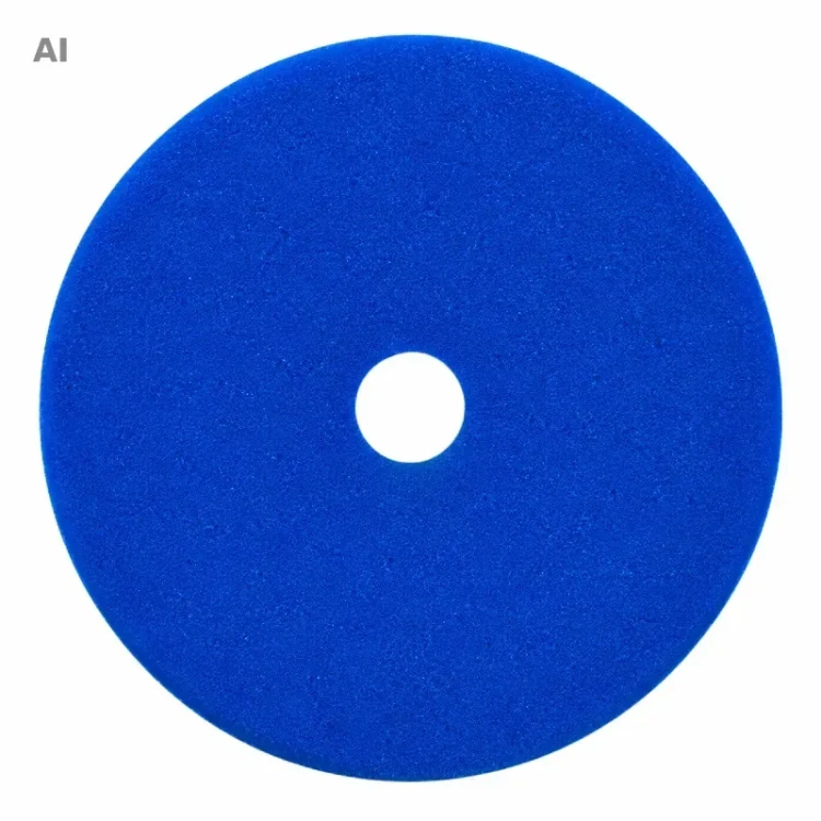 Buff and Shine UroTec Pad Blue Mocny 125mm - mocno tnący pad polerski one step