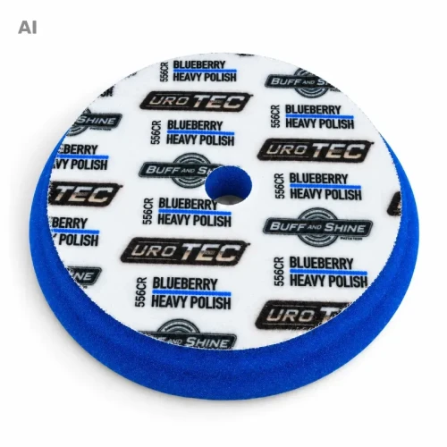Buff and Shine UroTec Pad Blue Mocny 125mm - mocno tnący pad polerski one step