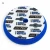 Buff and Shine UroTec Pad Blue Mocny 125mm - mocno tnący pad polerski one step