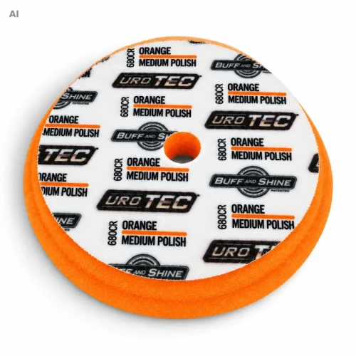 Buff and Shine UroTec Pad Orange Medium 150mm - gąbka polerska do one step