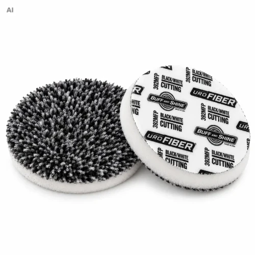Buff and Shine UroFiber Mikrofibra Black Mocna 75mm 2 szt - pad mikrofibrowy do one step