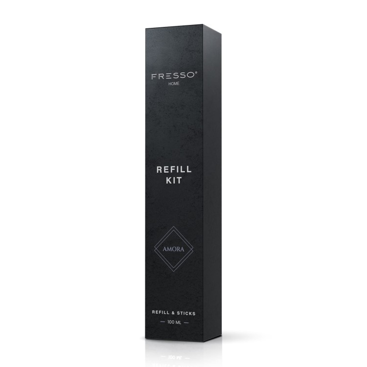 Fresso Refill Kit/Zestaw Uzupełniający Amora 100ML - Zestaw Uzupełniający Do Dyfuzora