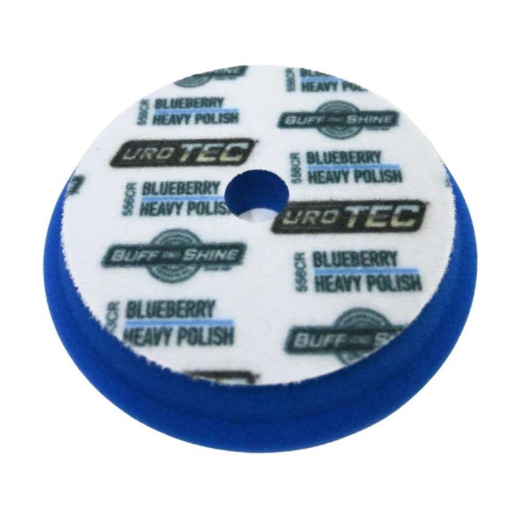 Buff and Shine UroTec Pad Blue Mocny 125mm - gąbka polerska mocno tnąca